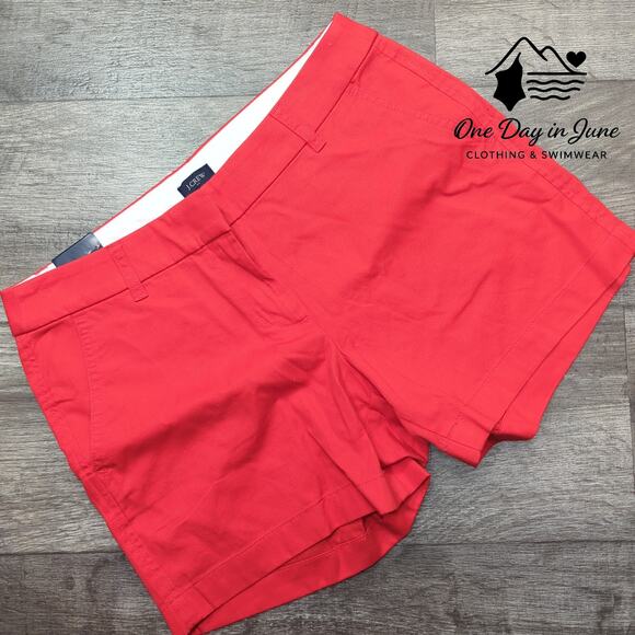 J.Crew 5" Chino Shorts Size 6 - Picture 1 of 7